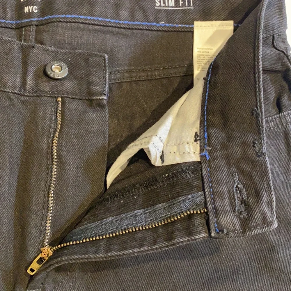 Nautica SZ 32 x 30 Black Slim Fit Denim Jeans New D34 - Picture 6 of 13